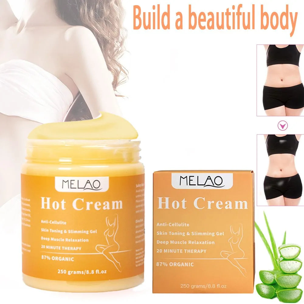 250g Fat Burner Weight Loss Cream Anti Cellulite, Hot Cream Body Massager