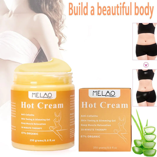 250g Fat Burner Weight Loss Cream Anti Cellulite, Hot Cream Body Massager