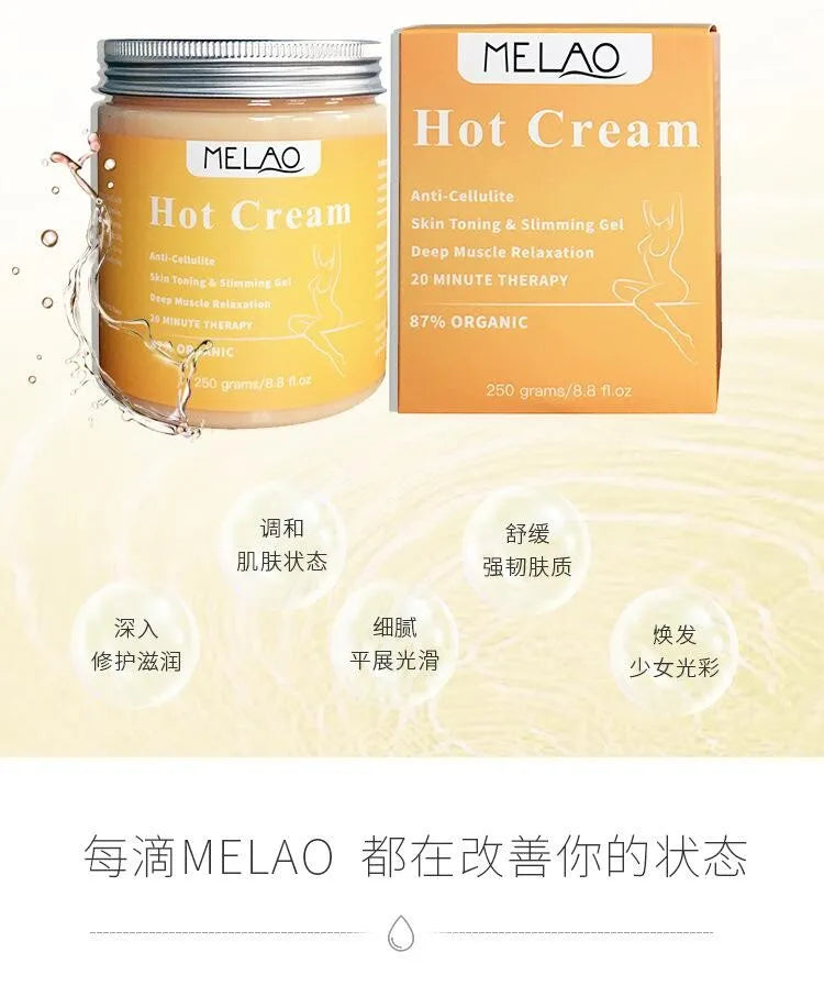 250g Fat Burner Weight Loss Cream Anti Cellulite, Hot Cream Body Massager